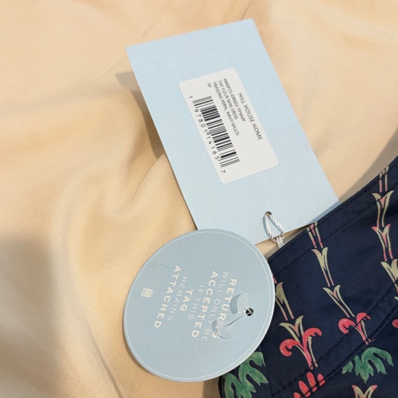 NWT Hill House Size Medium Tie Dress Blue Pink White with pockets - Picture 5 of 7